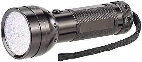 Lunartec UV Handlampe: 2in1-UV-Taschenlampe und Geldscheinprüfer, 51 LEDs und Batteriebetrieb (Licht Lampe, Lampe Geldscheinprüfer, LED)
