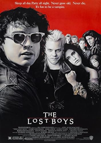 CoolPrintsUK The Lost Boys Poster Borderless Vibrant Premium Glossy Movie Poster Various Sizes (A3 Size 16.5 x 11.7 Inch / 420 x 297 mm)