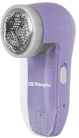 Orbegozo QP 6500 – Quita pelusas eléctrico recargable, rejilla y cuchillas INOX, recipiente desmontable, botón encendido/apagado, 5 W de potencia