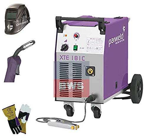 Parweld XTE181C Compact Automotive MIG Welder 230V Package+XR938H Helmet