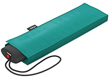 Knirps Ombrello Is.050 con tasca per ombrelli colorata – Piccolo ombrello per viaggiare, apribile a mano, ombrello tascabile, resistente alle tempeste e leggero – Mini ombrello, pacific, s