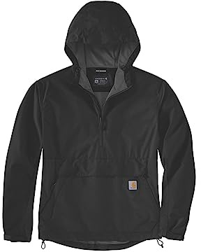 Carhartt Giacca da uomo Rain Defender Loose Fit Lightweight Packable, Nero , L