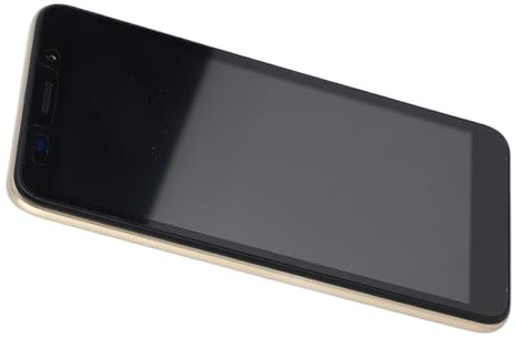 Téléphone à écran HD, Téléphone à Double Carte, Téléphone Intelligent de Veille 512Mb 4 Go (Noir) (Or)