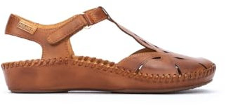 Pikolinos Halboffene Schuhe in Leder P. Vallarta für Frauen Farbe Brandy