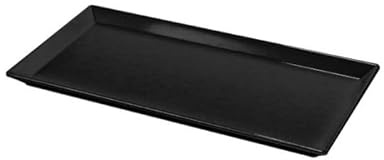 EFAY Vassoio rettangolare nero Velocity in melamina cm 35x17