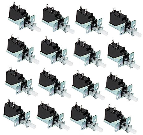 PAMINGONO 20pcs Range Hood Vent Power Self-locking Switches Easy Operation and Safety