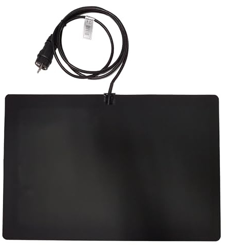 Wetterfeste Gummi-Heizmatte für Außenbereiche, bis zu 70°C, 40 x 60 cm, ideal für Marktstände, Weihnachtsmarktstände, Fußmatte im Freien oder in geräumigen Produktionshallen.