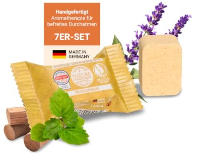 Nature Cosmétique® Certified Aromatherapie Badetabs Set 7 Stück – PHANTASIEREISE – Aromatherapie für entspannte Wellness-Momente – mit ätherischen Ölen – Geschenkidee – Made in DE