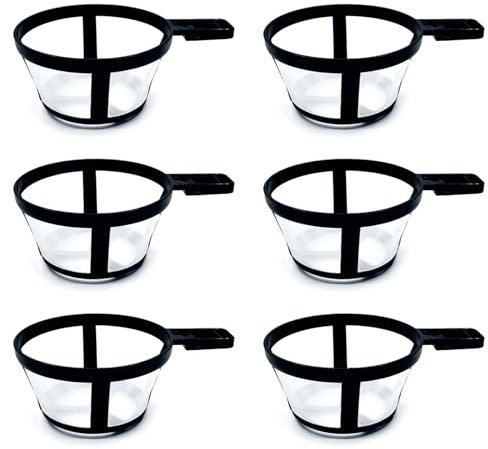 Fluxioxtna 6pcs Filtres Café Permanents Fabriqués À Partir Nylon Adaptés À Diverses Manières Brassage Y Compris Le Type Presse