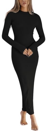 LACOZY Long Sleeve Midi Dress Sexy Fitted Bodycon Formal Cocktail Dresses | Fall Long Sleeve Midi Dress, Sexy, Fitted Bodycon Pencil Dresses, Formal, Cocktail Wedding Party Dresses, Long Dress