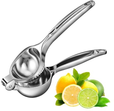 Exprimidor de cítricos de zinc de alta calidad, prensa manual de cítricos 2025, seguro y duradero, fácil de limpiar, prensa de limón grande para cocina, bar, restaurante y todas las frutas (2)