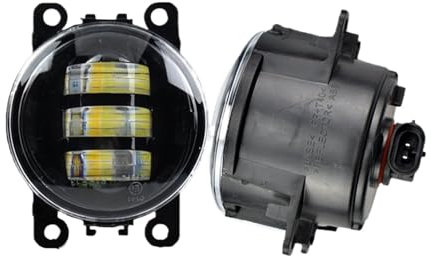 Hguvsjd Phare Avant Auto Pour Nissan Pour Note E11 Pour Navara D40 Pour Pathfinder R51 Phare antibrouillard Lampe antibrouillard Phare Avant(LED-Double light)