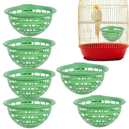 Vogelnestschalen Set – 6 Taubennester für Kleine Vögel, Kanarien Wellensittiche, Praktisches Pflegeleichtes Nestzubehör, Stabil Langlebig, Ideal für Volieren, Käfige, Gärten | Vogelzucht Z