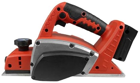 Pialla portatile senza fili con motore brushless, 15000 giri/min, larghezza di taglio 82 mm, manopola di regolazione della profondità e scanalatura a V per falegnameria fai da te e rifilatura dei
