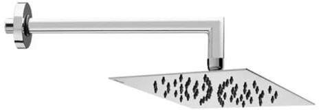 Braccio c/soffione in ottone cromato mod. twiggy Misure: R200 monogetto