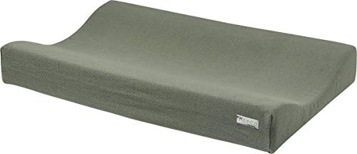 Meyco Wickelauflagenbezug - 2-Keil Bezug Baby - 50x70cm - Knit Basic - Forest Green - mehrfarbig
