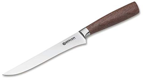 BÖKER SOLINGEN® Core Profi Ausbeinmesser 16 cm - Edelstahl Ausbeiner Messer geschmiedet in Geschenk-Box - Fleischermesser mit Holzgriff extra scharf