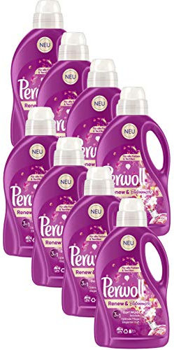 Perwoll Renew & Blütenrausch 8 x 1,44L (192 Waschladungen) Flüssigwaschmittel für sämtliche Farben und Textilien (8x 24 Waschladungen)