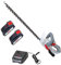 IKRA Akku Heckenschere IAHS 20-1 inkl. 2X Akku 20V & Schnellladegerät, Schnittlänge 54cm