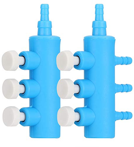 2 Stück Aquarium Luftverteiler Luftpumpe Luftverteiler Aquarium Ventilverteiler Splitter Aquarium Luftpumpenzubehör [3 Wege] Luftpumpenzubehör