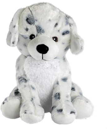 Pelucho - Bouillotte Peluche Dalmatien - Bien-Être, Chaleur et Douceur - Micro-Ondable - Grains de Blé et Fleurs de Lavande - Fabriquée en France