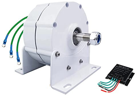 HUIZHITENGDA 1500W -Generator AC -Lichtmaschinen 12 V 24 V 48 V Getriebe Dauermagnet Niedrige Drehzahl Für Wind- Und Wasserturbine (Mit Basis),12v
