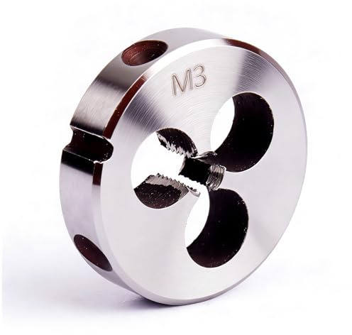 ATOPLEE 1 x M3 metrisches Rechtsgewinde-Schneideisen M3 x 0,5 mm