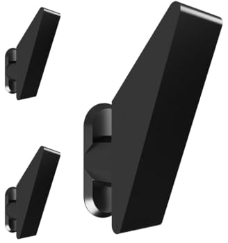 Kleiderhaken für Akustikpaneele & Lamellenwand – Horizontale Ausrichtung – 3er Set – Montage ohne Bohren – Garderobenhaken Holzpaneele | 13mm & 15mm | Für Jacken, Taschen & Basecaps (15 mm, dreieckig)