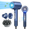 Seche cheveux ionique,loevely pink 2400W Seche Cheveux Professionnel, diffuseur de cheveux avec Diffuseur Cheveux Bouclés et Concentrateur, Avec un Cycle Chaud et Froid