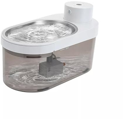 Trinkbrunnen für Hunde & Katzen, 5W Katzenbrunnen Kabellos USB Katzenbrunnen mit Bewegungsmelder, 4L Trinkbrunnen Geeignet für Haustiere