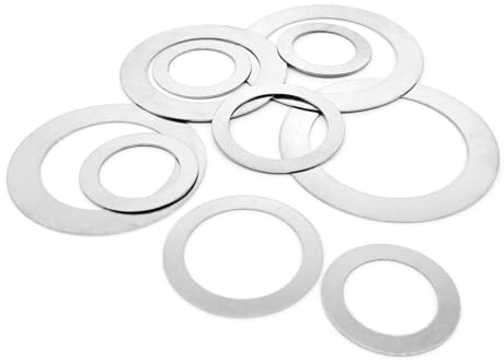 20 pz M16 M17 M18 M20 M22 M25 M28 M30 M35 M40 304 In Acciaio Inox Ultra Sottile Rondella Piatta Ultrasottile Regolare Guarnizione Spessore di Precisione(20pcs M20x28xThick,Thick 0.2mm)