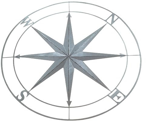 Yardenfun Nautical Compass Wanddeko Aus Vintage Kompass Für Garten Wohnbereich Büro Und Mehr Robuste Eisenkunst Für Stilvolle Außen Und Innendekoration