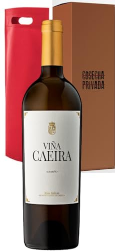 Viña Caeira de Matarromera- Envío 24 H - Puro Albariño - Vino Blanco -Caja Regalo - Cosecha Privada (1 x 75 cl)