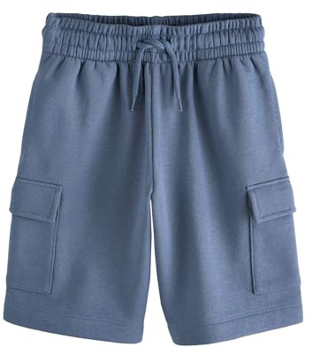 NEXT Jungen Standard Jersey-Shorts im Cargo-Stil Mittelblau 146