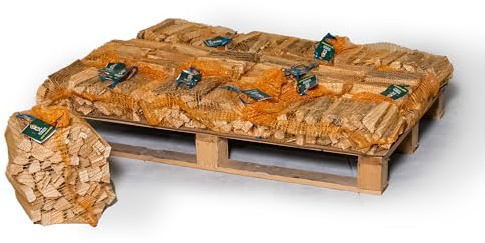 FEMIRO - Legnetti Accendifuoco Misti Faggio/Abete in Sacchetto Raschel 3,5 kg - Economici, Pratici e Ideali per Camino, Stufa, Forno e Barbecue. Confezioni da 3,5 a 420 kg. (42 Kg)