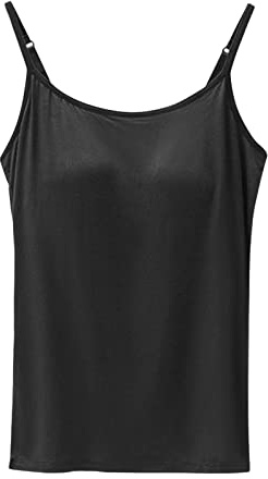 Generisch Vestido de mujer con cuello en V con almohadillas en el pecho, cinco dedos, sin anillo de acero, copa de sujetador, una camiseta interior deportiva para mujer, Negro , 3XL