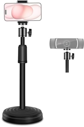 Urciwos Soporte para cámara web, soporte de cámara web de 12.6 pulgadas para escritorio, soporte ajustable para cámara web Logitech Webcam C922 C930e C920S C920 C615 C960 C920x BRIO 4K NexiGo N60