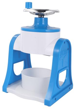 Gatuida Máquina Manual para Triturar Hielo Portátil Diseño Desmontable Fácil de Limpiar Picadora de Hielo Pequeña para Granizados Raspados y Smoothies Casa Color Azul