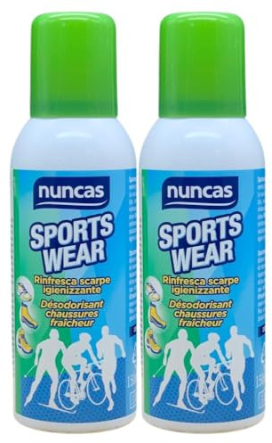 Rinfresca Scarpe Igienizzante, Elimina Efficacemente gli Odori Sgradevoli, e Ritarda la Formazione, 150ml (2 Unità)