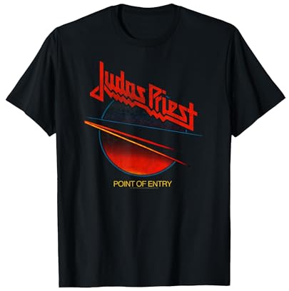 Judas Priest Point of Entry T-Shirt, Homme, Noir, S