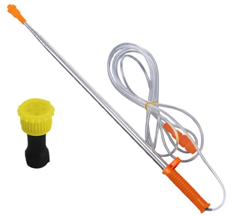 Telescopic Extension Sprayer Rod 19.6-98.4In - Agricultural Water Spray Wand for Home Gardeners and Yard ， Long Reach Stainless Steel Tool