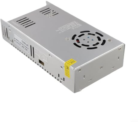 Fuente de alimentación conmutada 24 V CC S-75-24 (75 W 3 A) fuente de alimentación para tiras LED, protección contra sobrecarga, carcasa metálica, transformador AC 220 V a 24 V