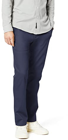 Dockers Signature Khaki Slim Fit Pants, Chino para Hombre, Azul (Navy), 33W / 32L