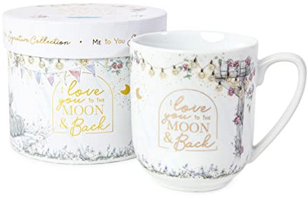 Me to You Tatty Teddy Tasse Moon and Back, in Geschenkbox, offizielle Signature Collection, Weiß