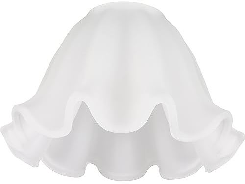 WOONEKY Flower Glass Lampshade Decorative Replacement Light Cover for Wall Lamps Chandelier Pendant Lights for Bedroom Living Room Hotel Restaurant Decor