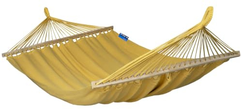 Potenza Outdoor Merida Stabhängematte Hängematte 215 x 160 cm, Belastbarkeit bis 200 kg I Boho Doppelhängematte XXL