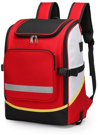 SUYUDD Erste-Hilfe-Tasche, Trauma-Rucksack, leer, Notfalltasche, Krankenschwester-Versorgungstasche mit Schultergurt für Rettungssanitäter, Rettungsdienste, Polizei, Feuerwehrleute, Sicherheitsbeamte