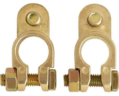 Terminali Morsetti di Batteria, Morsetto per Batteria Auto, Connettori di Batteria, Morsetto per Collegamento Batteria, Morsetti Positivi e Negativi, Per Auto, Furgoni, Camion, Veicoli, Barche Marine