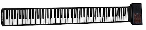 CATIEBYE Portable Electric Piano Keys Foldable Hand Rolled Electronic Piano Keyboard for Boys and Girls and Home Use