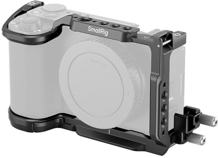 SMALLRIG ZV-E10 II Cage Kit for Sony ZV-E10 II with Cable Clamp for HDMI, Built-in Quick Release Plate for Arca, Cold Shoe and 3/8''-16 Threaded Holes, Full Access, for Vlog Making - 4867